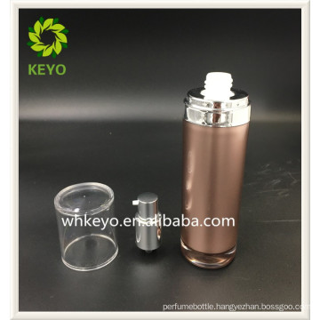 80ml brown acrylic cosmetic airless pump bottle for packing